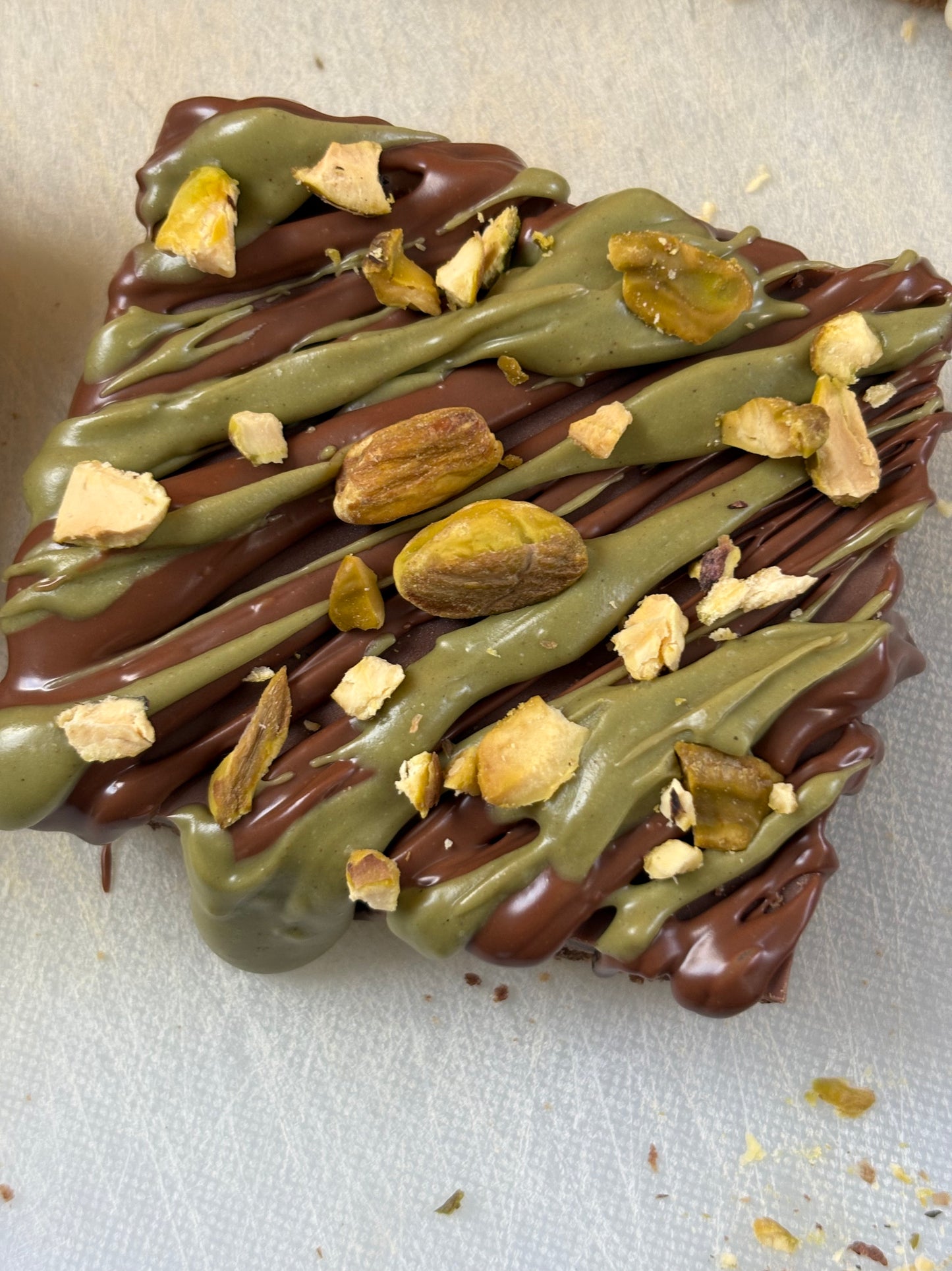 Dairy Milk & Pistachio Slice
