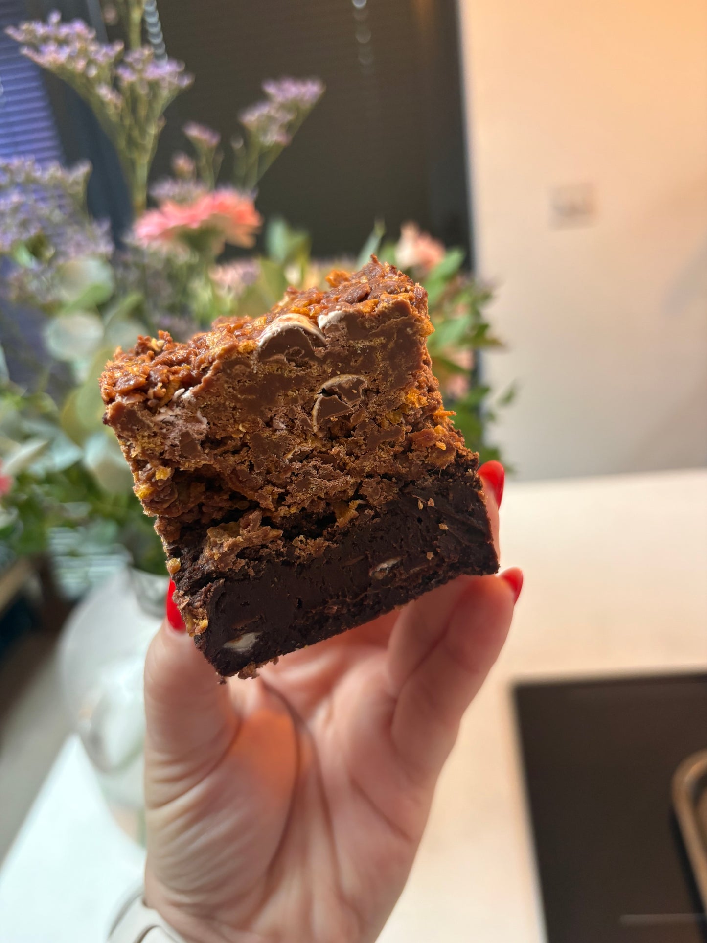 Mini Egg Cornflake Brownies