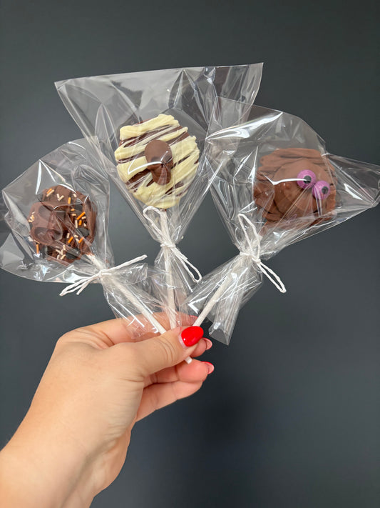 Halloween milk chocolate lollipops