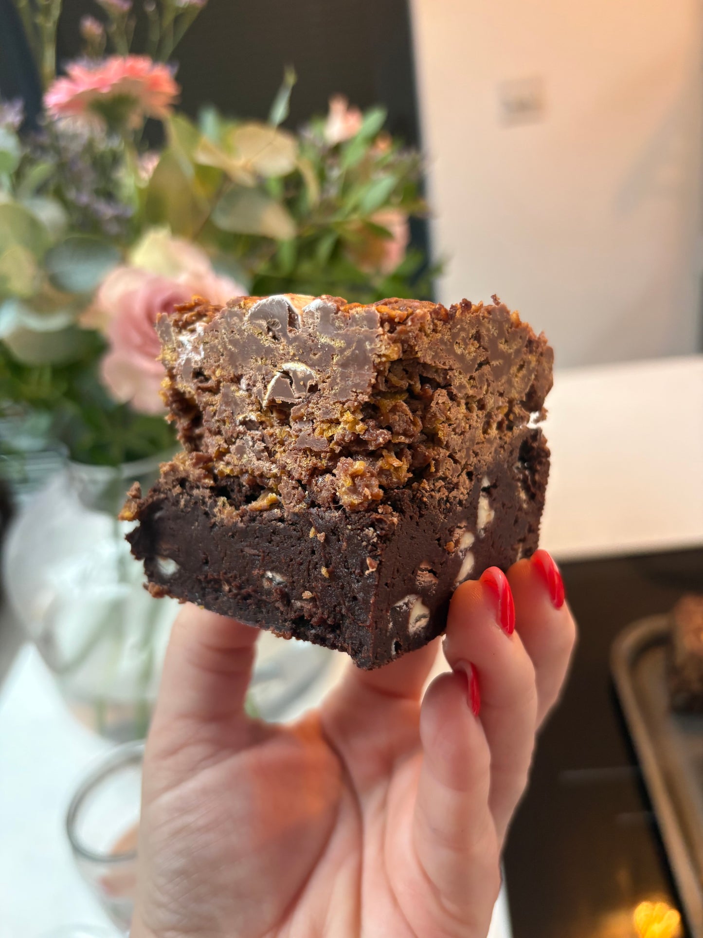 Mini Egg Cornflake Brownies