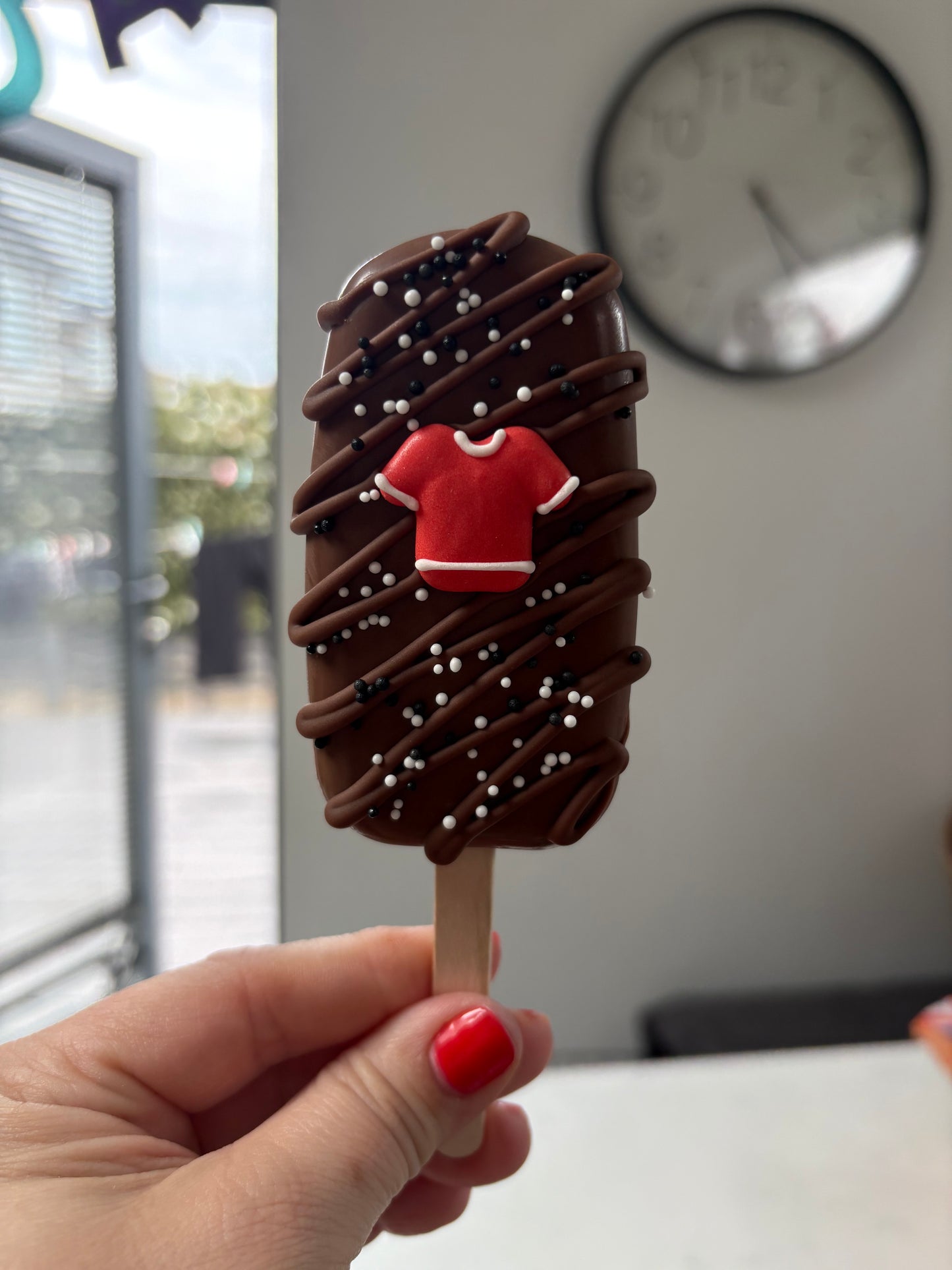 Brownie cake popsicle
