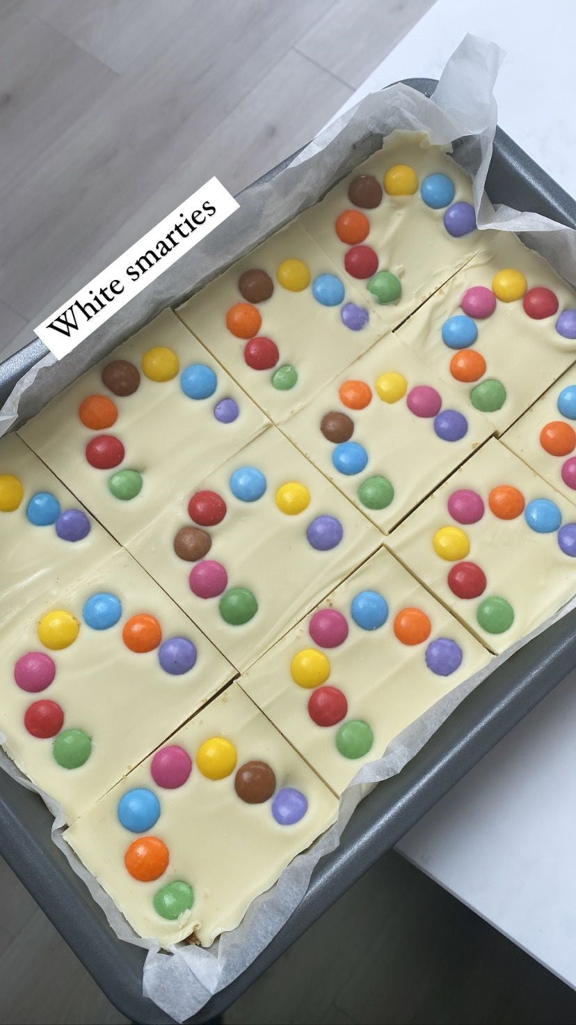 White Smarties Slice