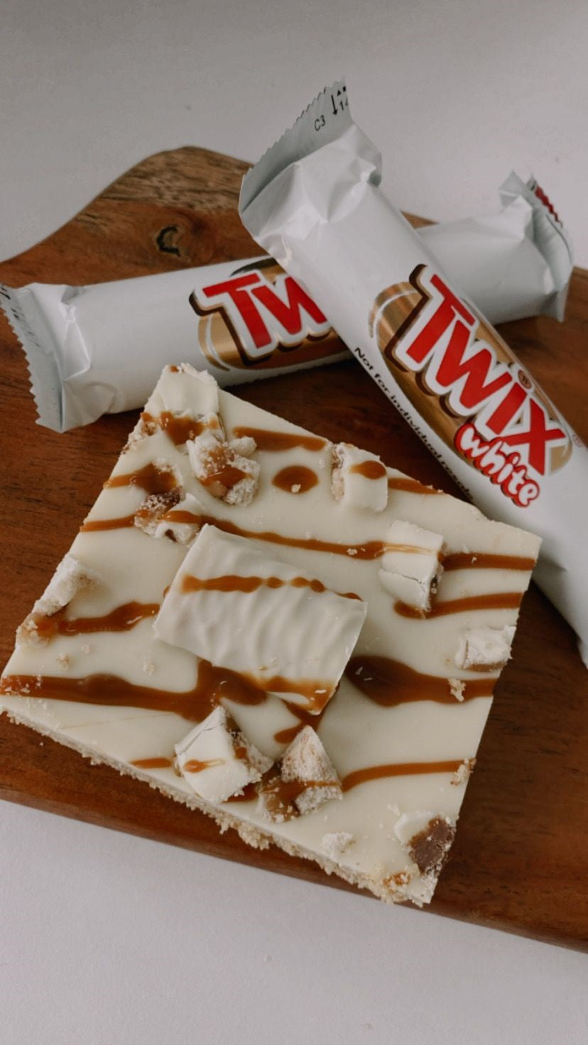 White Twix Slices